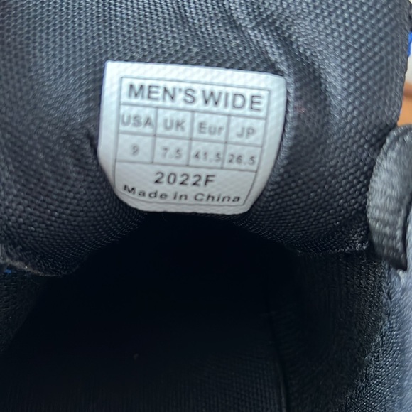 Men’s 9 Wide Bowling shoes - Flyer Mesh Black/Royal - Picture 8 of 9